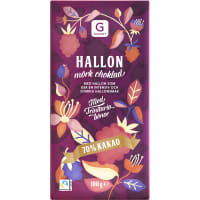 Hallon Mörk Choklad 70% Kakao