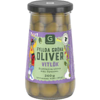 Gröna Oliver med Vitlök