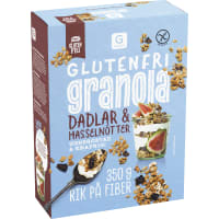 Hasselnöter Dadlar Granola Glutenfri