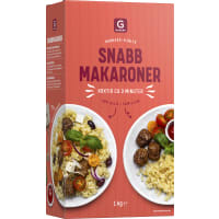Snabbmakaroner Pasta