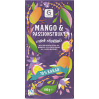 Mango& Passion Mörk Choklad 70% Cacao