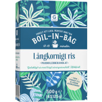 Garant Långkornigt Ris Boil-in-bag 4x125g