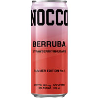 Nocco Berruba Strawberry/rhubarb Energidryck, Burk
