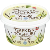 Vanilj Grekisk Yoghurt 0%