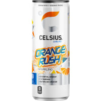 Celsius Orange Rush Apelsin Energidryck, Burk