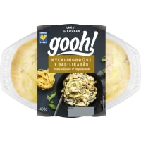 Kycklingbröst Basilikasås