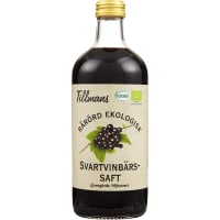 Svarta Vinbär Rårörd Ekologisk Saft Glas
