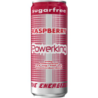 Powerking Raspberry Sugarfree Energidryck Burk