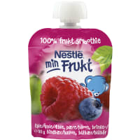 Fruktsmoothie Hallon Blåbär Äpple Från 6 Månader