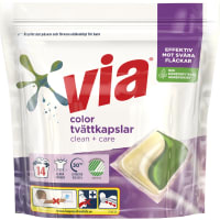 Via Color Clean + Care Tvättkapslar