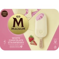 White Chocolat Strawberry Glasspinnar