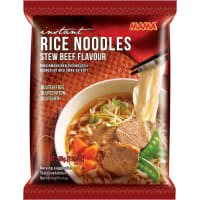 Mama Rice Noodles Stew Beef Flavour Glutenfritt