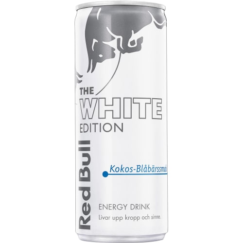 White Edition Kokos-blåbärs Energidryck Burk