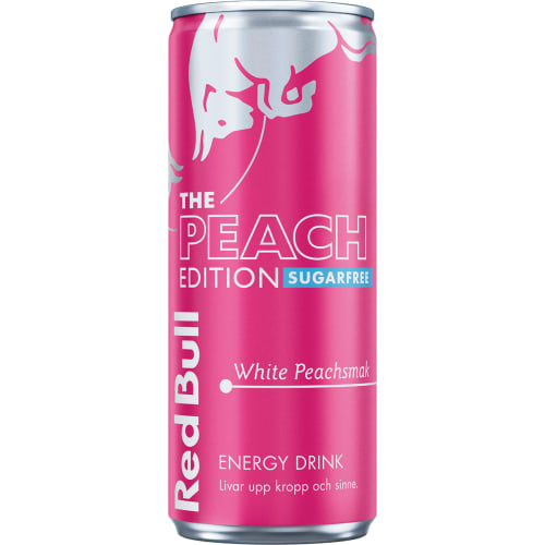 Peach Edition Sugarfree Energidryck Burk
