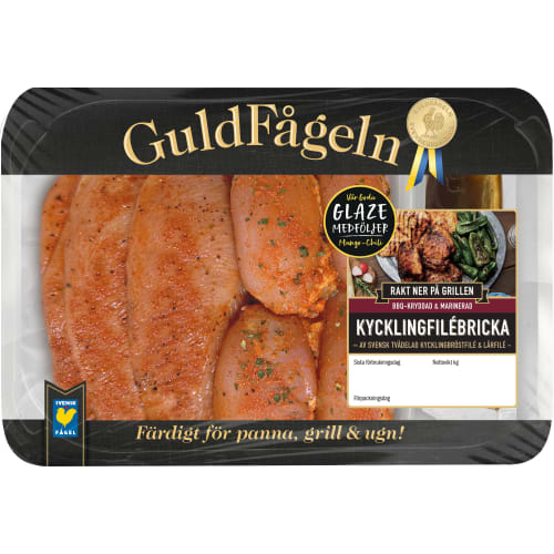 Kycklingbricka Bröst Bbq Marinerad Sverige