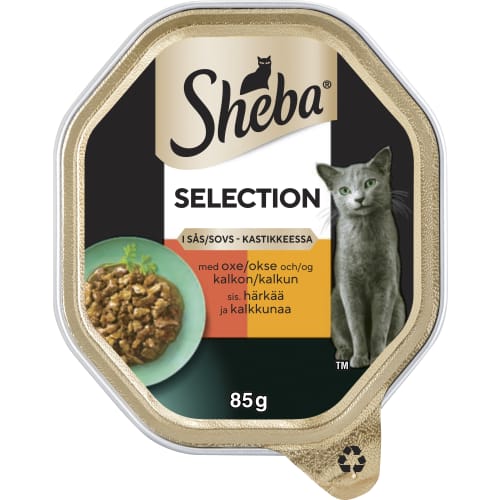 Oxe Kalkon Selection Kattmat i Sås