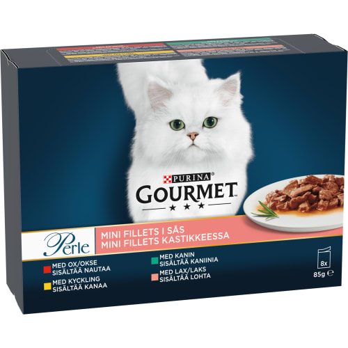 Mini Fillets Gourmet Perle Kattmat i Sås 8-pack