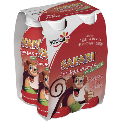 Safari Jordgubbssmak Drickyoghurt