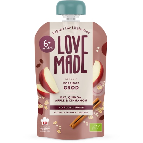 Gröt Havre Quinoa Äpple Kanel Från 6 Månader