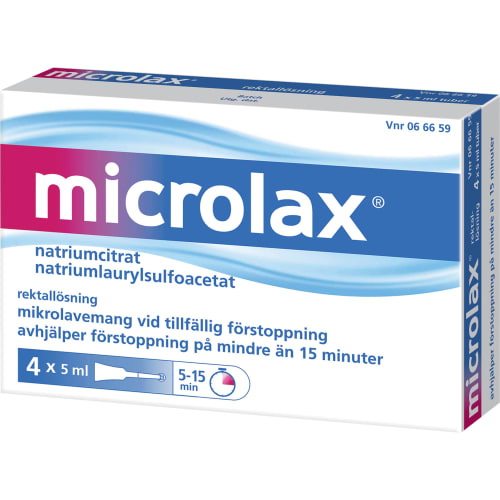 Microlax 4X5ml Vid Förstoppning