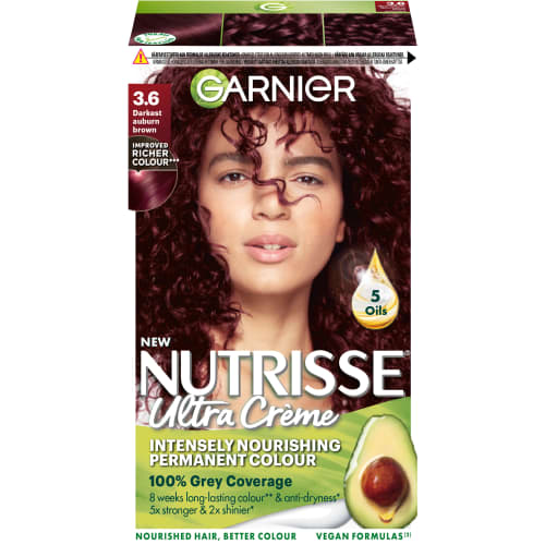 Nutrisse 3.6 Darkest Auburn Brown Permanent Hårfärg