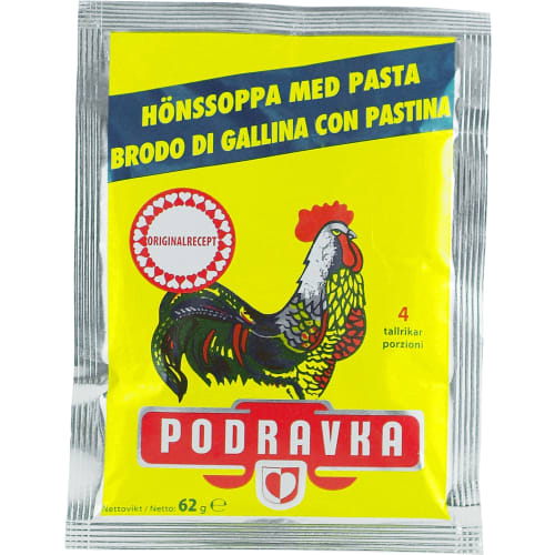 Hönssoppa med Pasta Pulver/4 Port