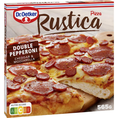 Rustica Double Pepperoni Fryst Pizza