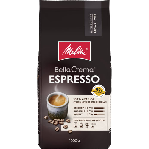 Espresso Bella Crema Hela Bönor