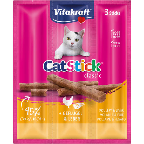 Kyckling Lever Catsticks Kattgodis 3-pack