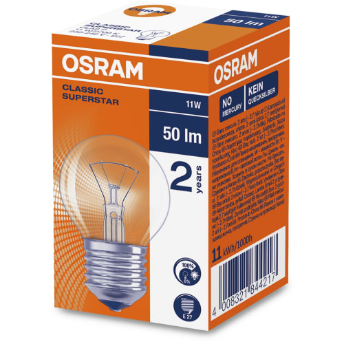 Klotlampa 50lm E27 11w Classic Superstar