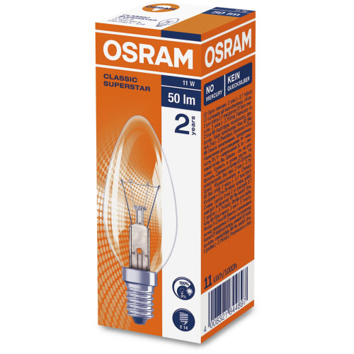 Kronlampa 50lm E14 11w Klar Classic Superst