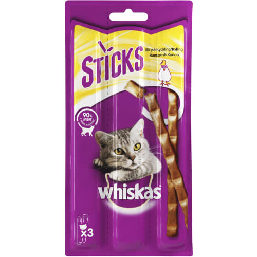 Kyckling Sticks Kattgodis 3-pack