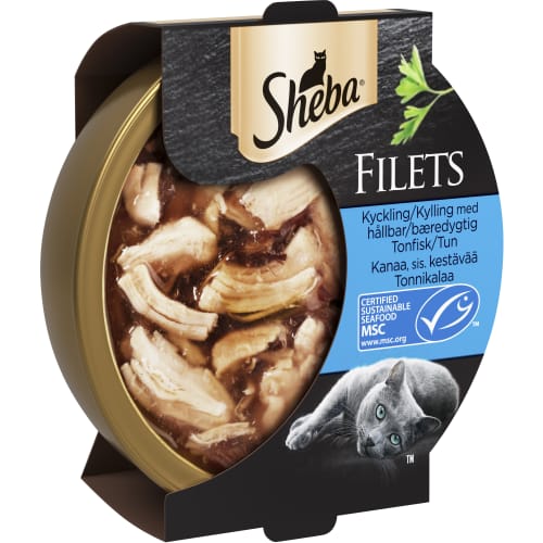 Kyckl Tonfisk Filets Kattmat Våt