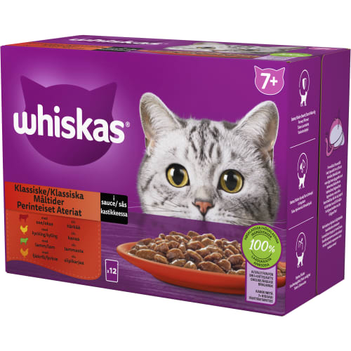 Klassiska i Sås 7+ Kattmat Sås 12-pack