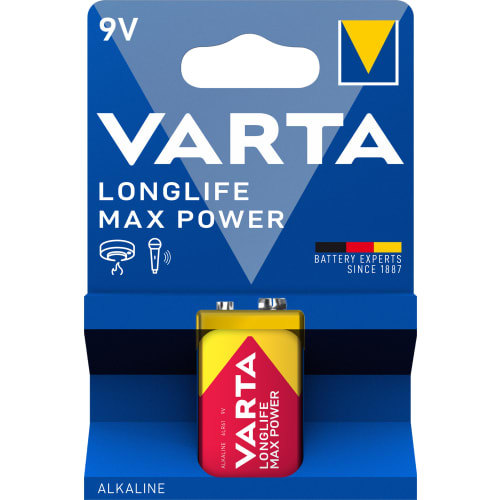 Longlife 9v Max Power Batteri
