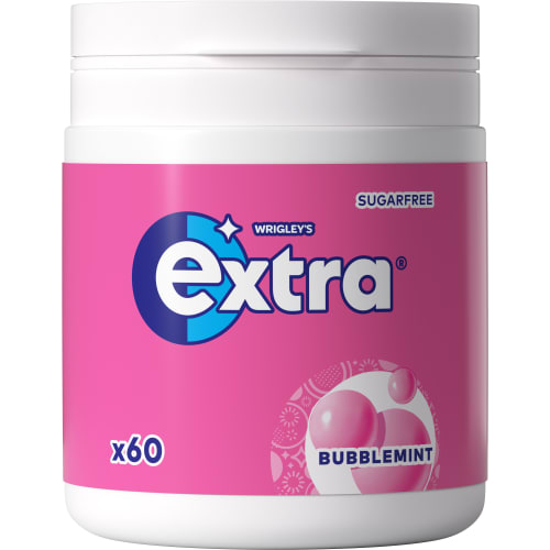 Bubbelmint Extra Sugarfree Gum 60st