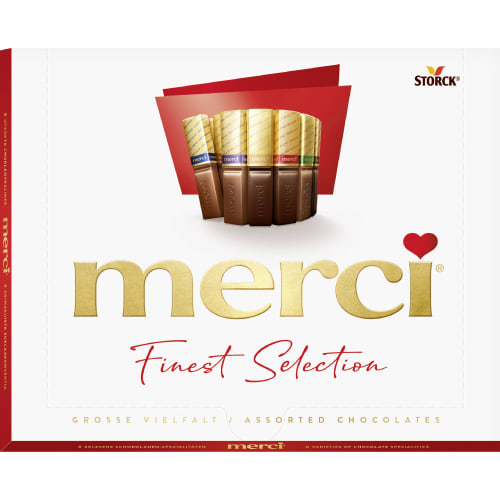 Merci Finest Selection Röd Chokladask