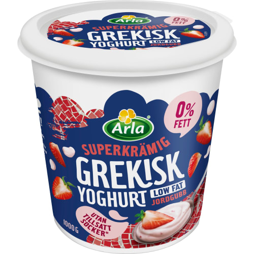 Jordgubb Grekisk Yoghurt 0%