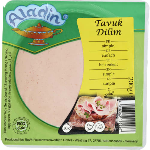 Tavuk Dilim Kyckling Mortadella Skivad