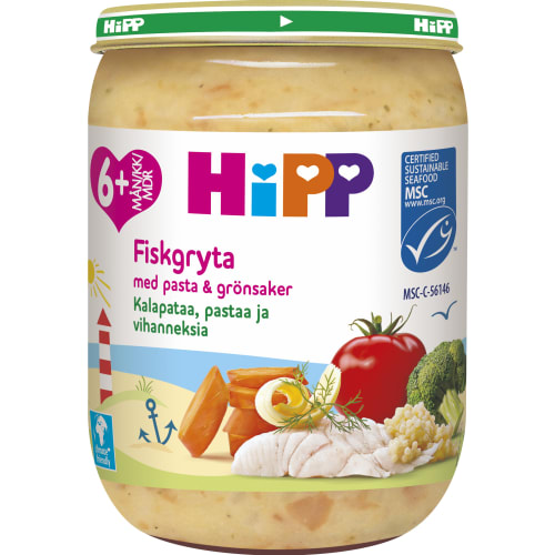 Fiskgryta Pasta Och Grönsaker Från 6 Månader
