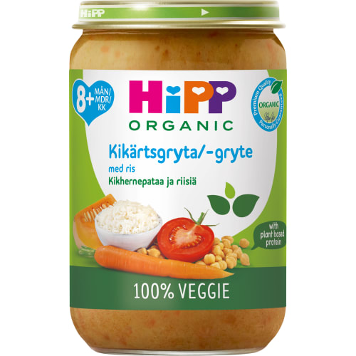 Kikärtsgryta Grönsaker Ris Från 8 Månader
