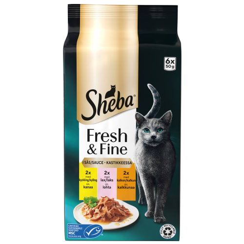 Mix i Sås Fresh & Fine Kattmat Sås 6-pack