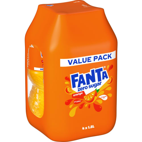 Fanta Fanta Orange Zero Läsk, Pet