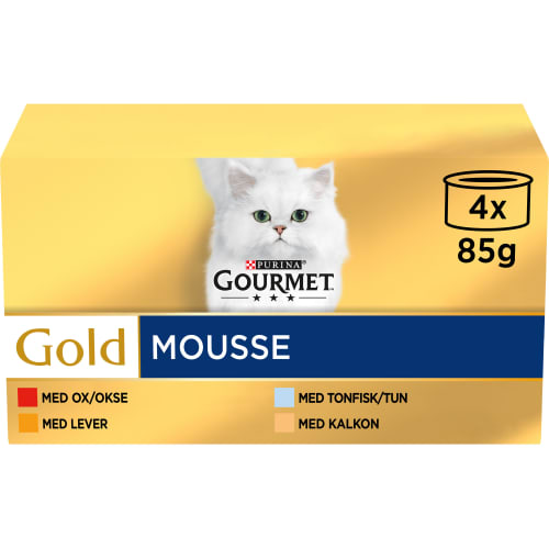 Mousse Mix Gourmet Gold Kattmat Våt 4-pack