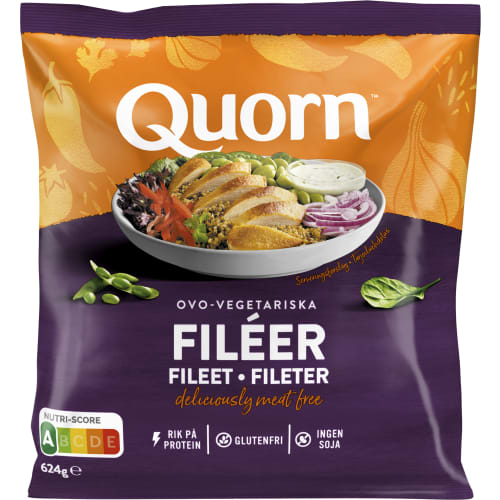 Quornfiléer Ovo-vegetariska Frysta