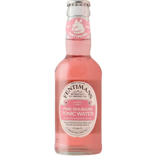 Pink Rhubarb Tonic Drinkmix Glas