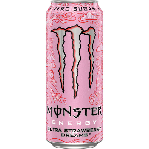 Strawberry Ultra Energidryck, Burk