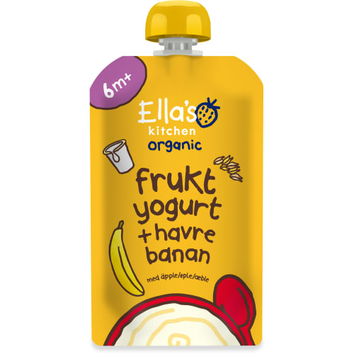 Fruktyoghurt Havre Banan Från 6 Månader