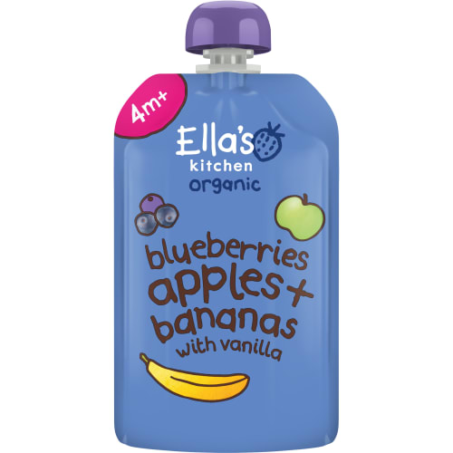 Puré Blåbär Äpple Banan Vanilj
