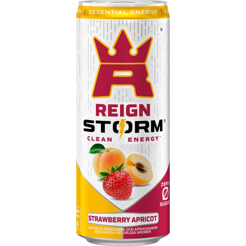 Strawberry Apricot Energidryck Burk